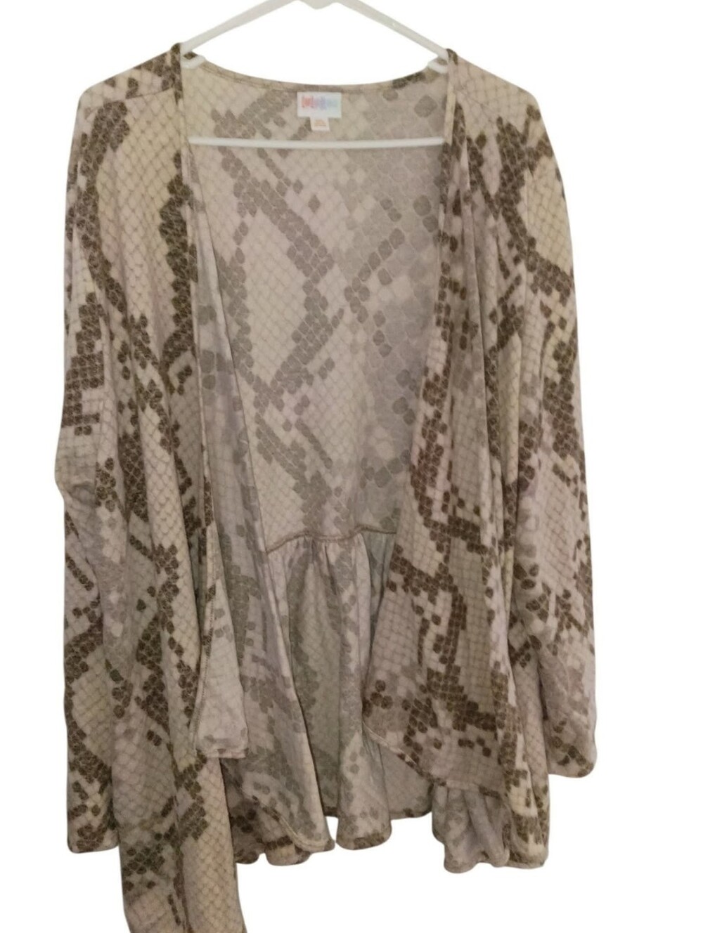 Women's LuLaRoe Plus Size 3XL Snake Print Cardigan